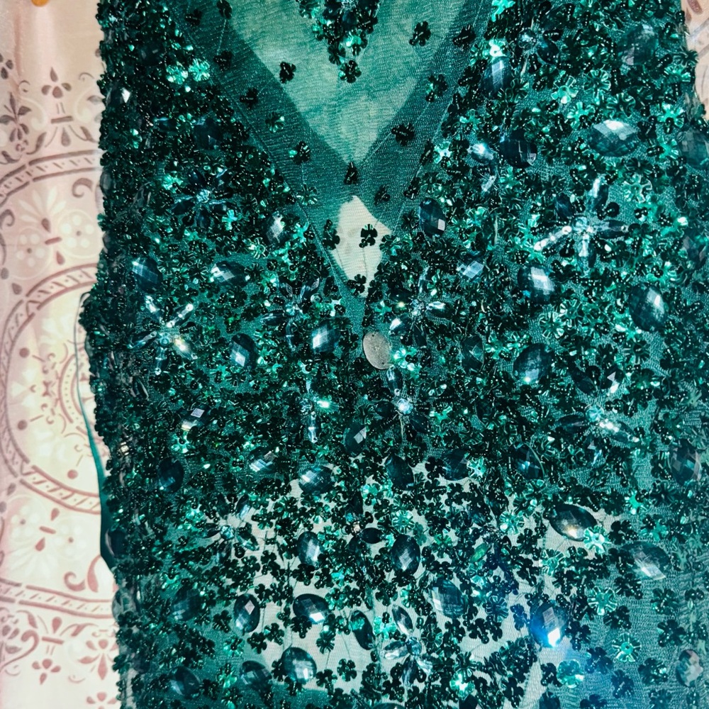 Sparkling Green Sequin Dress